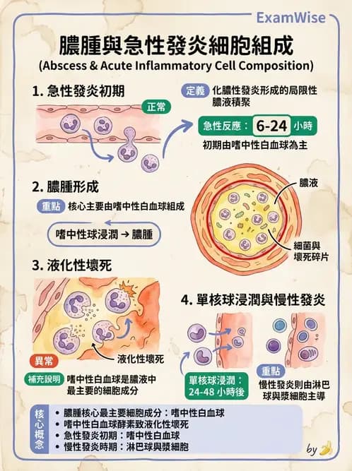 醫檢師 - 細胞傷害、發炎與修復 - AI 圖文解析預覽