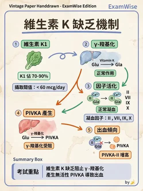 醫檢師 - 凝血因子與凝血檢驗 - AI 圖文解析預覽
