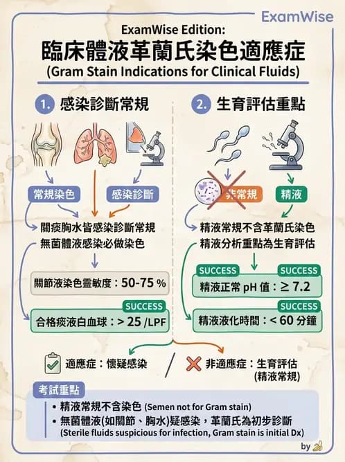 醫檢師 - 鏡檢綜合性試題 - AI 圖文解析預覽