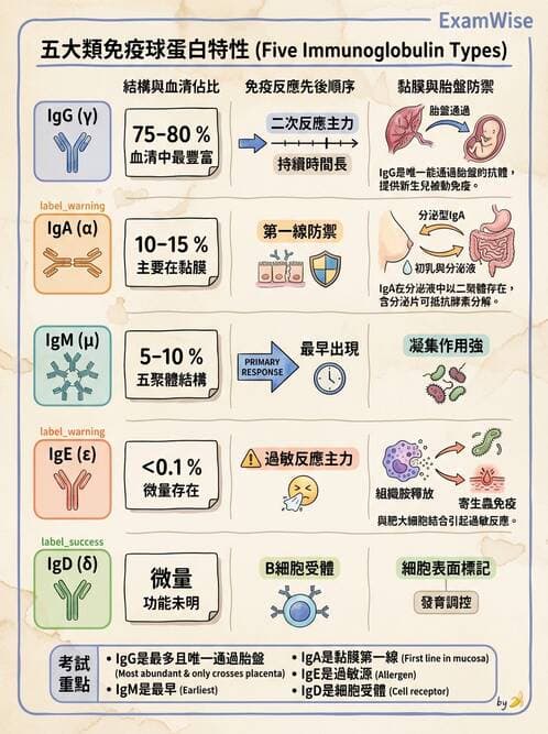護理師 - 自體免疫疾病與過敏反應 - AI 圖文解析預覽