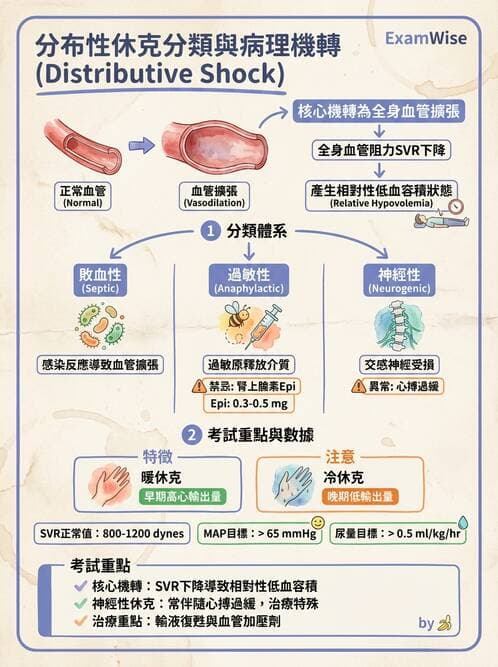護理師 - 休克與敗血症護理 - AI 圖文解析預覽