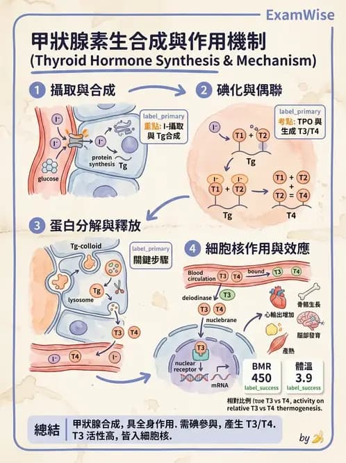 醫檢師 - 甲狀腺與垂體內分泌 - AI 圖文解析預覽