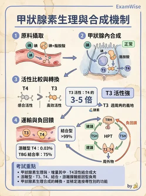 醫檢師 - 甲狀腺與垂體內分泌 - AI 圖文解析預覽