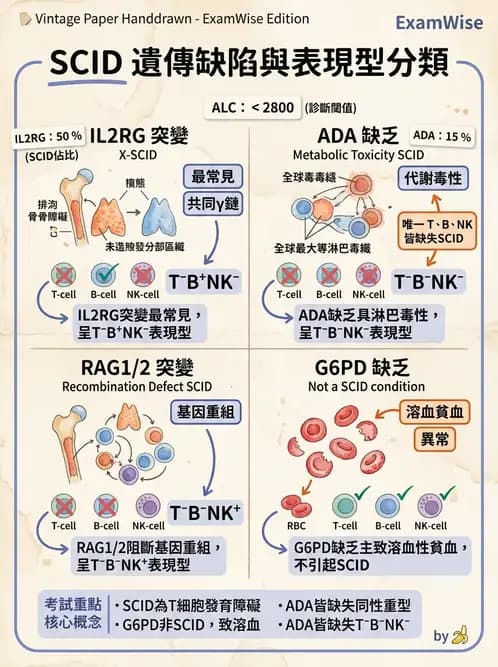 醫檢師 - 免疫缺陷 - AI 圖文解析預覽