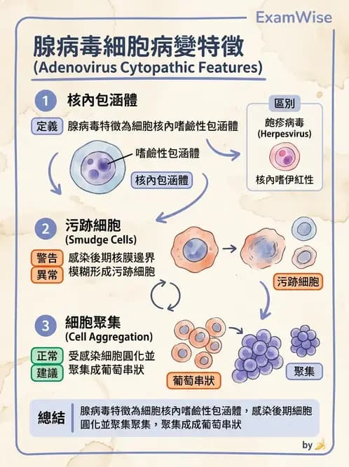 醫檢師 - 腺病毒與痘病毒 - AI 圖文解析預覽