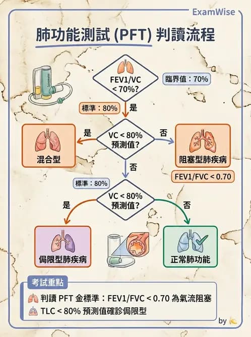 醫檢師 - 肺功能判讀與氣體交換 - AI 圖文解析預覽