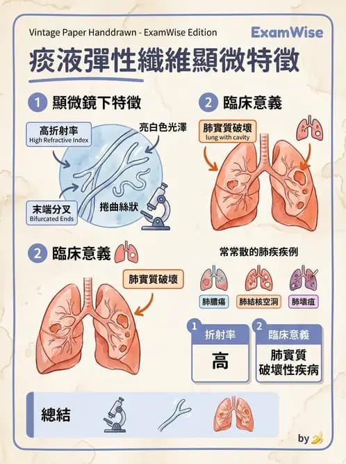 醫檢師 - 痰液一般鏡檢 - AI 圖文解析預覽