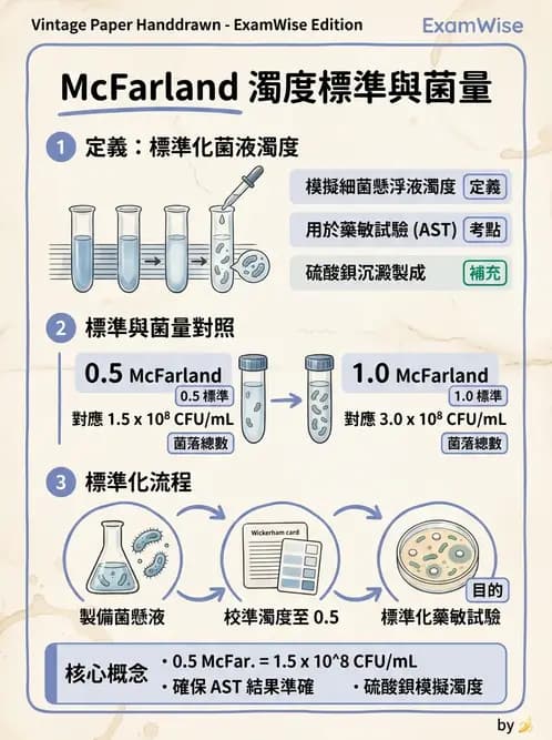 醫檢師 - 藥敏試驗方法 - AI 圖文解析預覽