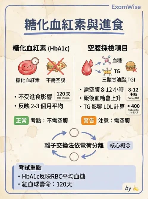 醫檢師 - 醣類代謝與糖尿病 - AI 圖文解析預覽