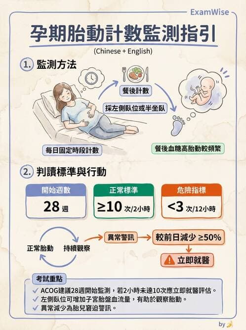 護理師 - 孕期營養心理與衛生政策 - AI 圖文解析預覽