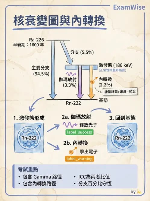 放射 - 放射性蛻變模式 - AI 圖文解析預覽