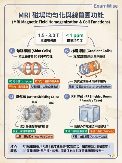 放射 - MRI基本物理與弛緩 - AI 圖文解析預覽
