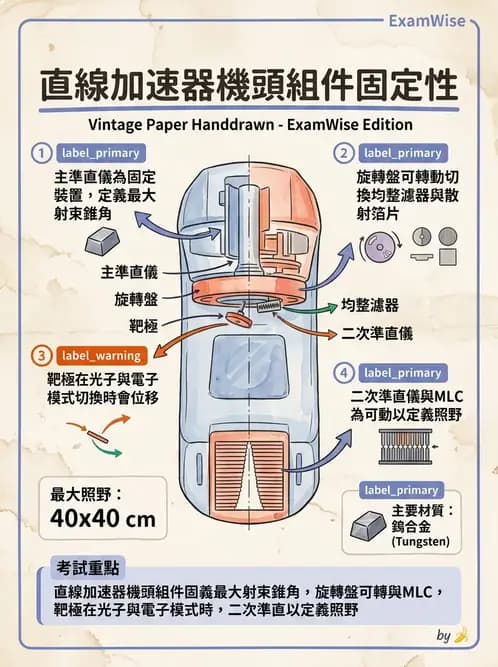 放射 - 遠隔治療機—機器結構與射束物理 - AI 圖文解析預覽