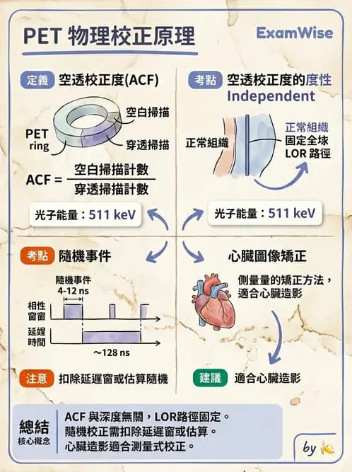 放射 - PET校正、影像重建與臨床操作 - AI 圖文解析預覽