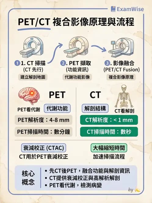 放射 - PET校正、影像重建與臨床操作 - AI 圖文解析預覽