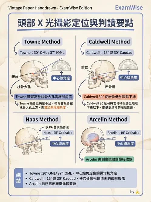 放射 - 頭頸脊椎攝影技術 - AI 圖文解析預覽