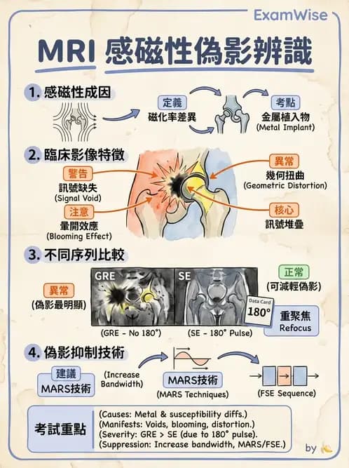 放射 - 磁振影像品質與參數 - AI 圖文解析預覽