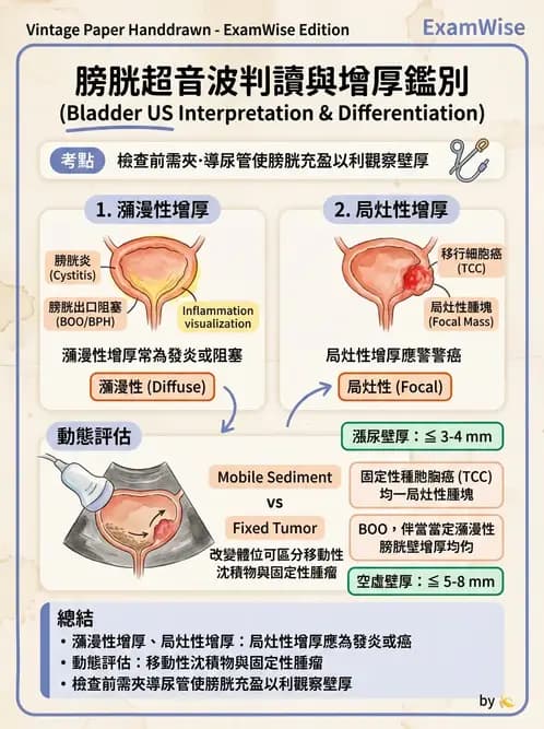 放射 - 泌尿生殖與小器官超音波 - AI 圖文解析預覽