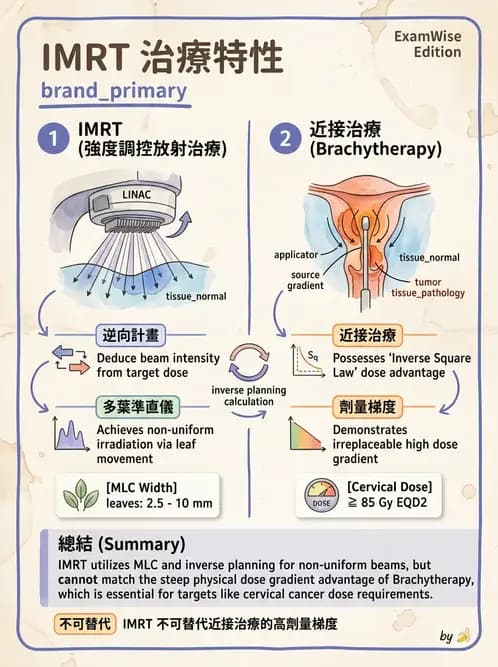 放射 - 強度調控放射治療(IMRT/VMAT/Tomotherapy) - AI 圖文解析預覽