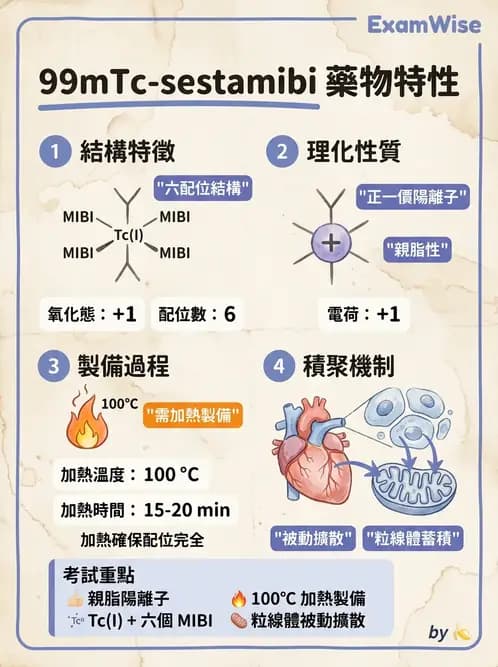 放射 - 心肌造影SPECT藥物 - AI 圖文解析預覽