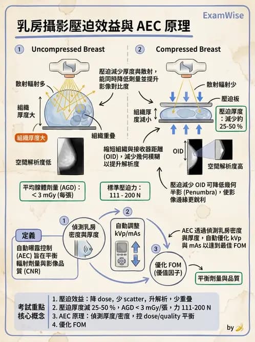 放射 - 影像接受器與乳房攝影 - AI 圖文解析預覽