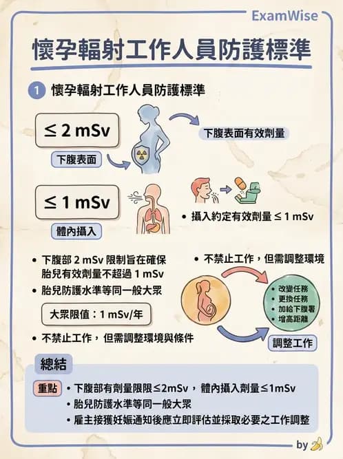 放射 - 劑量標準與防護原則 - AI 圖文解析預覽