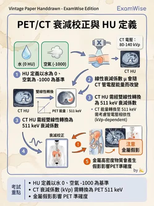 放射 - PET校正、影像重建與臨床操作 - AI 圖文解析預覽
