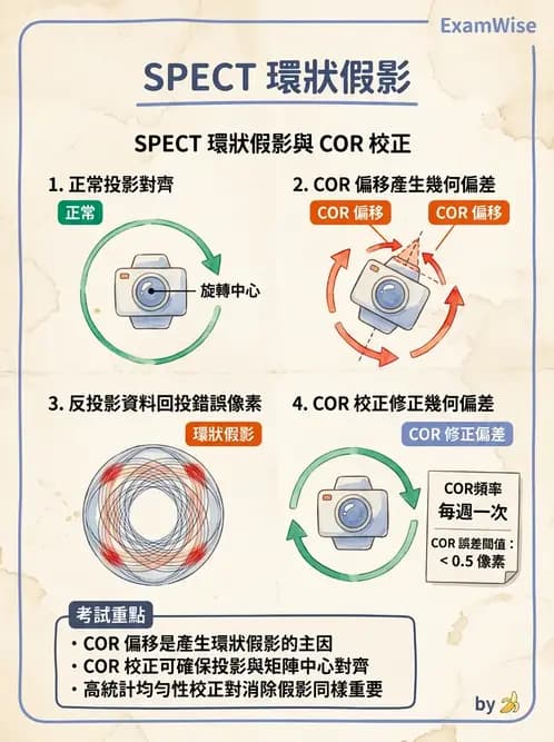 放射 - SPECT掃描參數、設備、衰減校正與QA - AI 圖文解析預覽