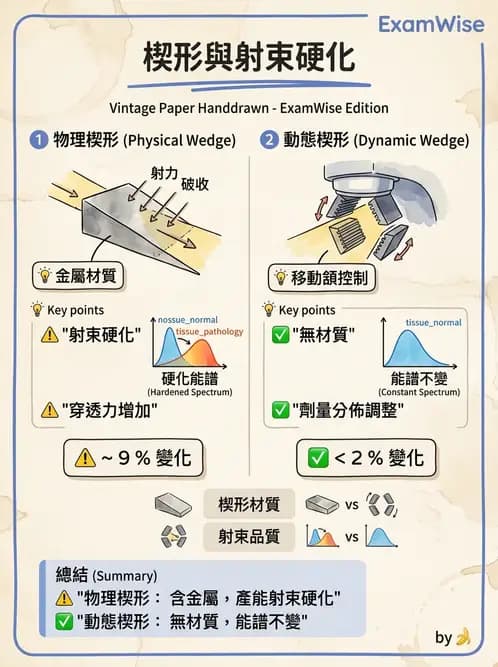 放射 - 射束幾何、照野設計與楔形濾器 - AI 圖文解析預覽