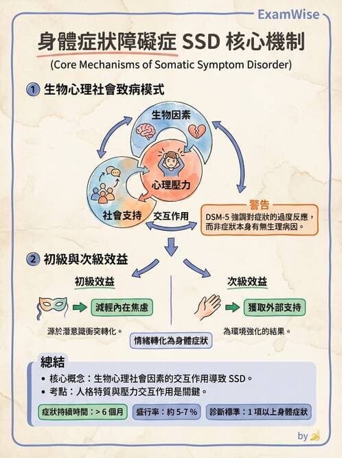 護理師 - 人格障礙與身體症狀障礙 - AI 圖文解析預覽