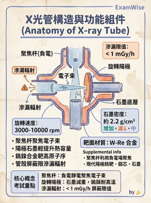 放射 - X光產生與特性 - AI 圖文解析預覽
