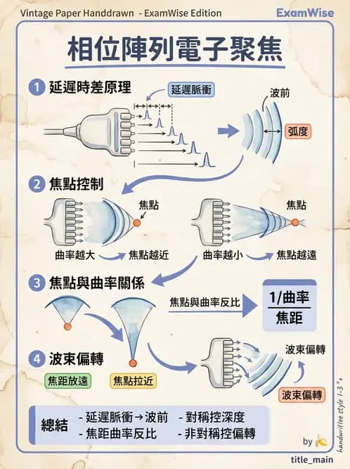放射 - 超音波物理與換能器 - AI 圖文解析預覽