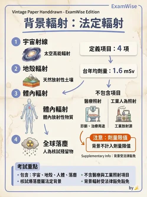 放射 - 劑量標準與防護原則 - AI 圖文解析預覽