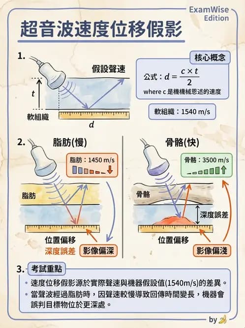 放射 - 超音波進階成像與假影 - AI 圖文解析預覽