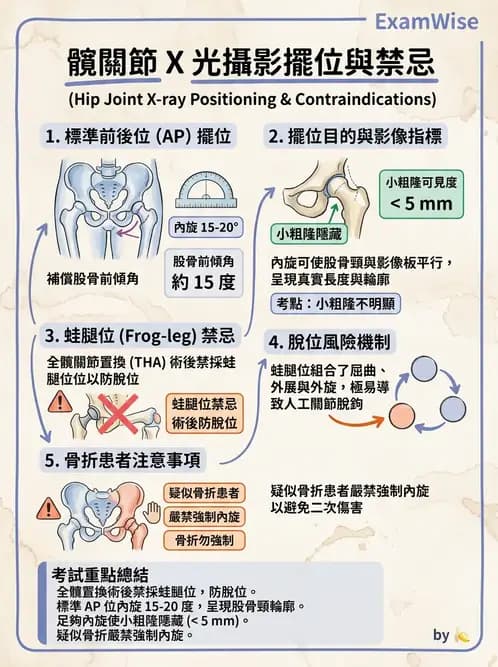 放射 - 軀幹四肢攝影技術 - AI 圖文解析預覽