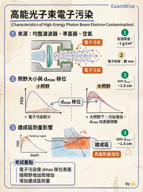 放射 - 射束幾何、照野設計與楔形濾器 - AI 圖文解析預覽