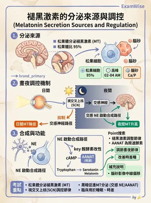 護理師 - 腦功能、自主神經與感覺 - AI 圖文解析預覽