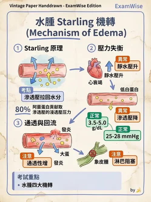 護理師 - 體液平衡 - AI 圖文解析預覽