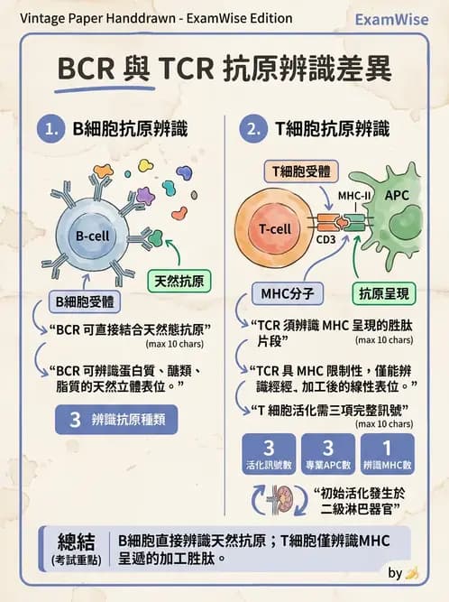 護理師 - 後天性免疫、免疫調節 - AI 圖文解析預覽