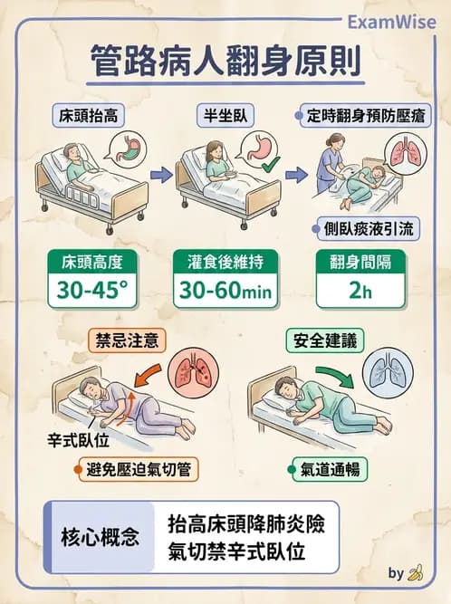護理師 - 體位擺位與安全照護 - AI 圖文解析預覽