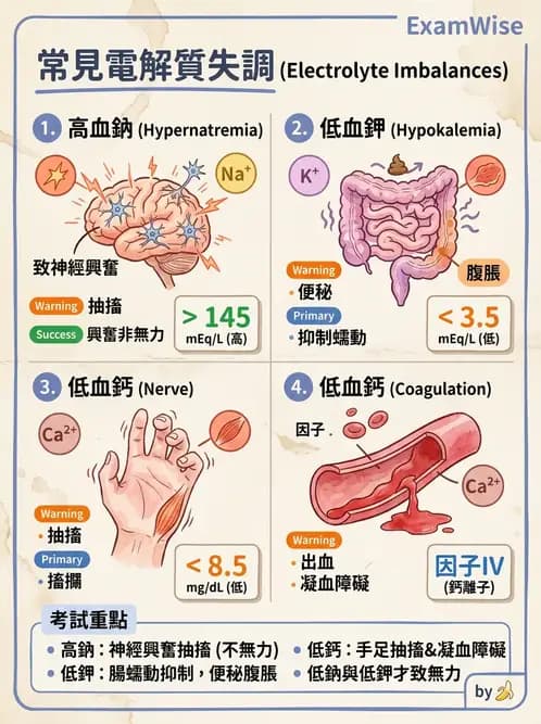 護理師 - 透析、電解質與酸鹼平衡 - AI 圖文解析預覽