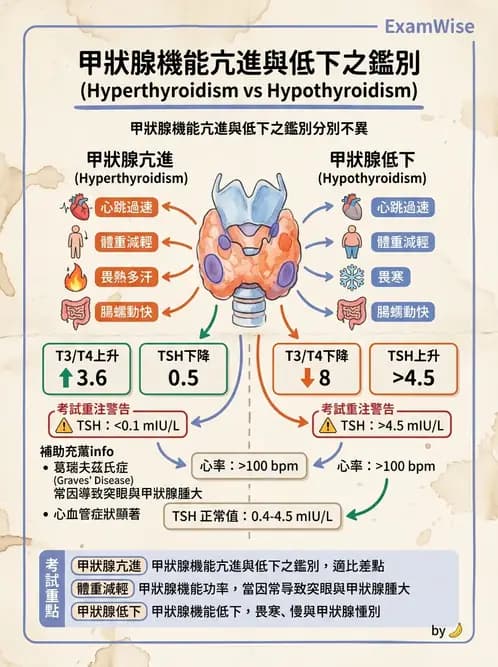 護理師 - 甲狀腺與副甲狀腺疾病 - AI 圖文解析預覽