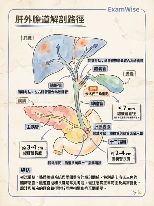 護理師 - 肝膽與腹部血管 - AI 圖文解析預覽