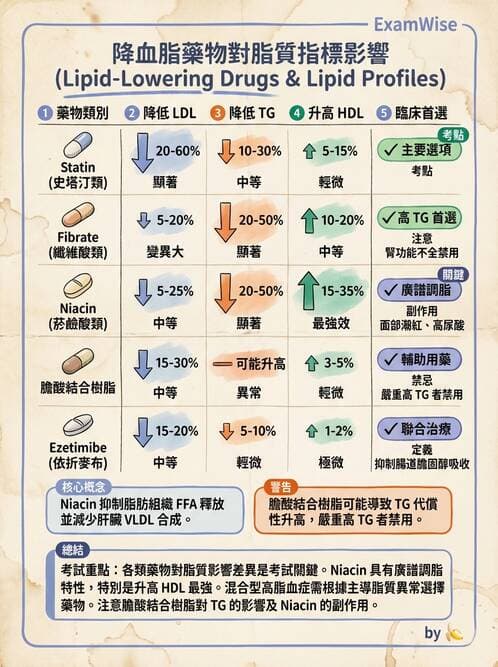 護理師 - 影響新陳代謝及內分泌功能藥物 - AI 圖文解析預覽