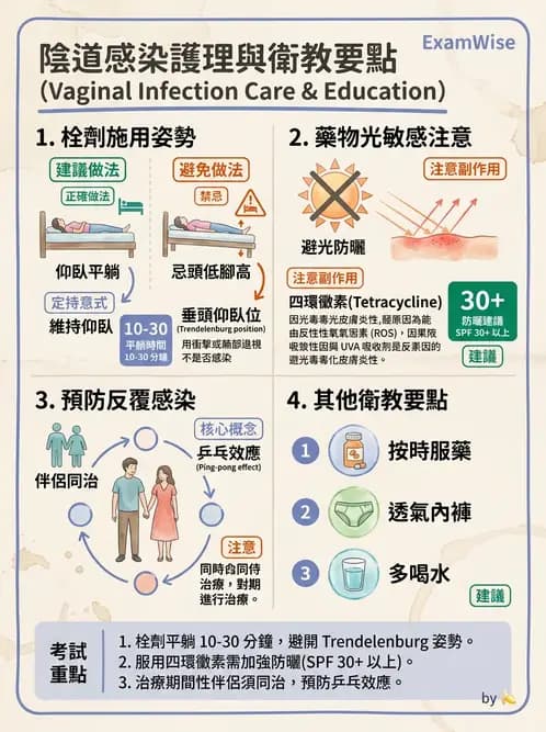 護理師 - 婦科腫瘤與感染 - AI 圖文解析預覽