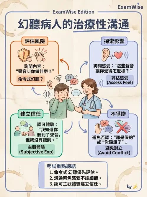 護理師 - 治療性溝通與護病關係 - AI 圖文解析預覽