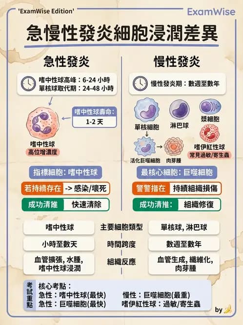 護理師 - 發炎、細胞傷害及修復 - AI 圖文解析預覽