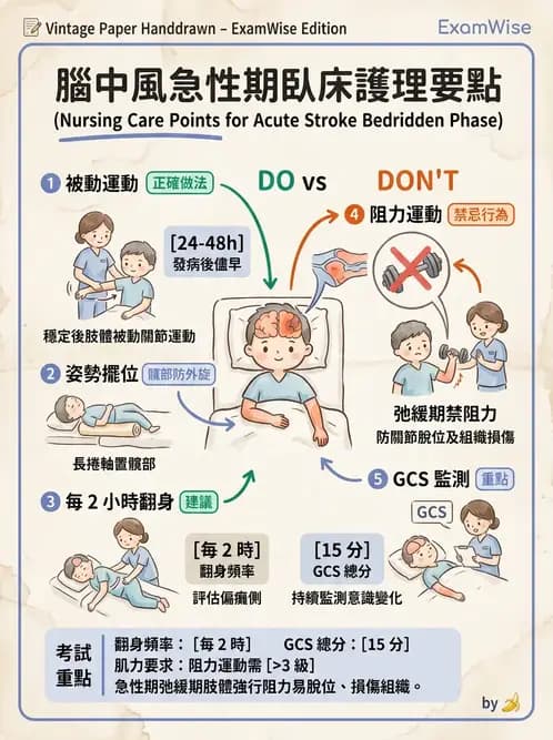 護理師 - 運動功能與傷口護理 - AI 圖文解析預覽