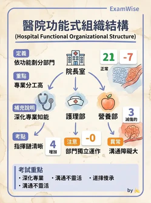 護理師 - 組織結構與溝通 - AI 圖文解析預覽