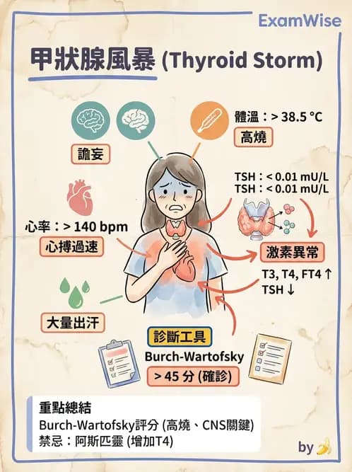 護理師 - 甲狀腺與副甲狀腺疾病 - AI 圖文解析預覽